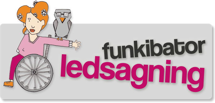 Funkibator Ledsagning Logotype: Funkibator Ledsagning