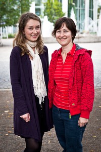 Bild på två ledsagare,  Frederique och Jeni.