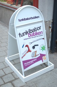 Bild på vår gatupratare på Västergatan.